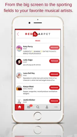 Game screenshot Red Carpet - Message Celebrities apk