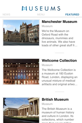 Museums UK screenshot 2