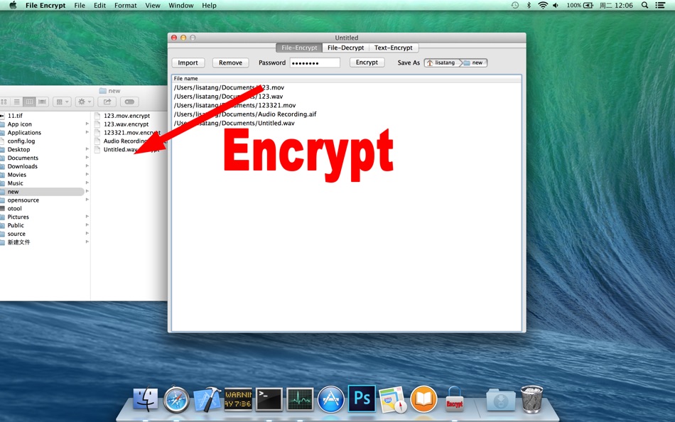 #1. File Encrypt Lite (macOS) By: 育平 姚