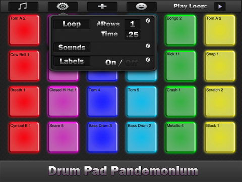 Screenshot #3 for Drum Pad Pandemonium HD