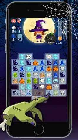 Game screenshot Cats & witches Halloween crush bubble game of zombies hack