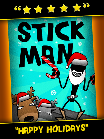 Screenshot #4 pour Addictive jeu de course stick-man de Noël: Renne Run: meilleur jeux vacances gratuitement (Santa Stampede Christmas Rein-deer Run Racing 2013 2014)