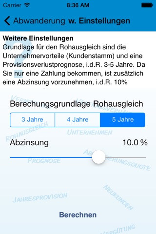 Ausgleichsrechner screenshot 3