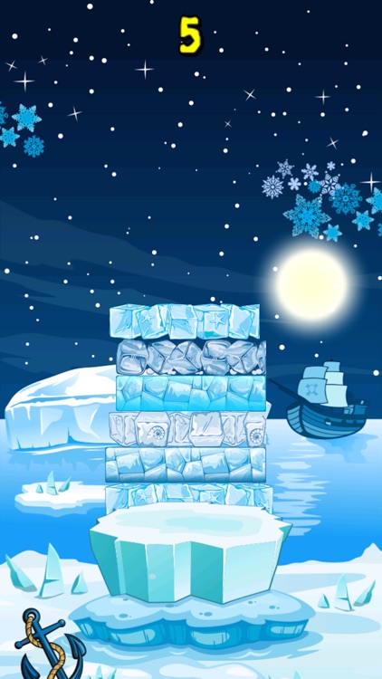 Tower of Frozen Jelly Ice Cubes