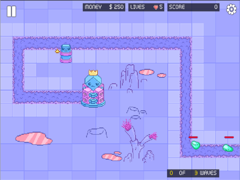 Screenshot #6 pour Pixel mignon Jeu gratuit 2d tour Defender