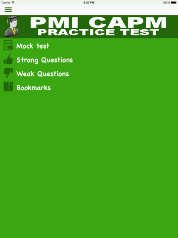 PMI CAPM MOCK iPad screenshot