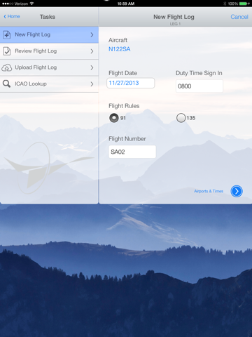 FlightLogs screenshot 2