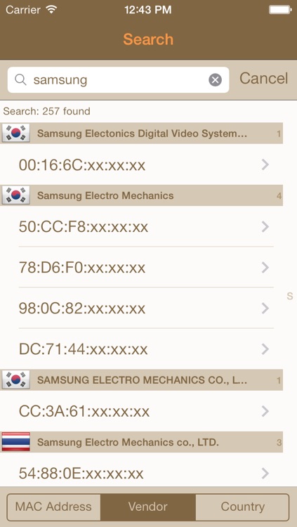 MAC Vendor - MAC address searcher screenshot-3