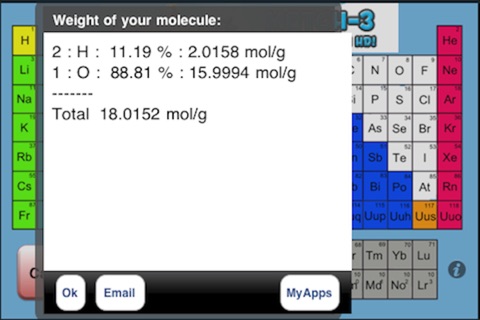 The Atomic Mass Calculator Free screenshot 2