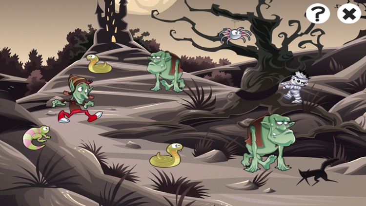 A Halloween Learning Game for Children with Cute Monsters