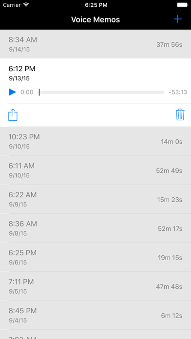 Screenshot #2 pour Voice Memos for Apple Watch