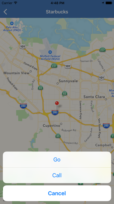 Food Finder for Apple Watch screenshot
