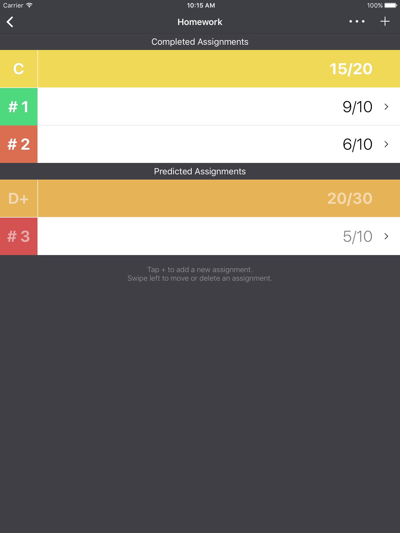 Gradient Grades – Grade Calculator