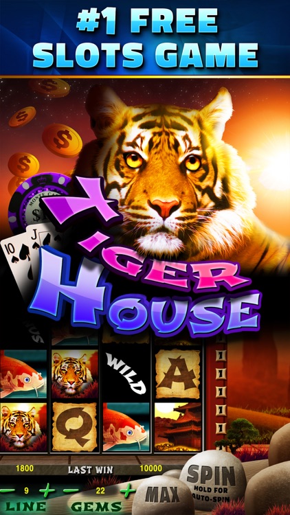 SLOTS - Tiger House Casino! FREE Vegas Slot Machine Games of the Grand Jackpot Palace!