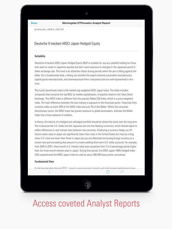 Morningstar ETFInvestor - ETF Investing, Research & Analysis. Asset Allocation & Income Portfolios. screenshot-4