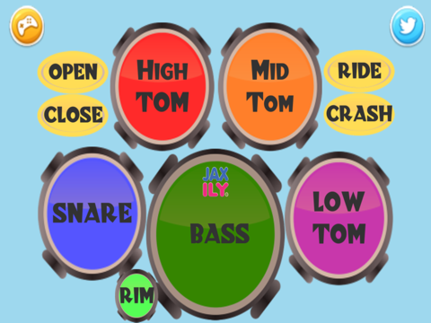 Drum Set Pro iPad screenshot 1 - Music app