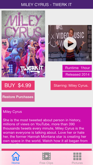 Miley Cyrus - Twerk It (Movie)(圖1)-速報App