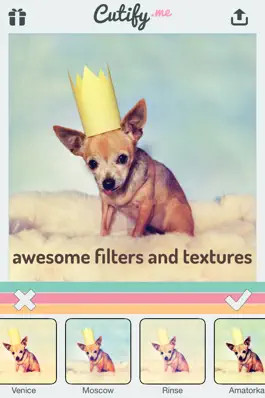 Game screenshot Cutify Me - Kawaii Photo Decoration with Dress Up Stickers Cute Face Masks Lovely Bokeh Light Effects and Vintage Filters apk