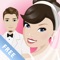 Dress up your talking Bride and Groom, play with gorgeous designer items and share the look with your friends: