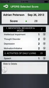 UPDRS screenshot #5 for iPhone