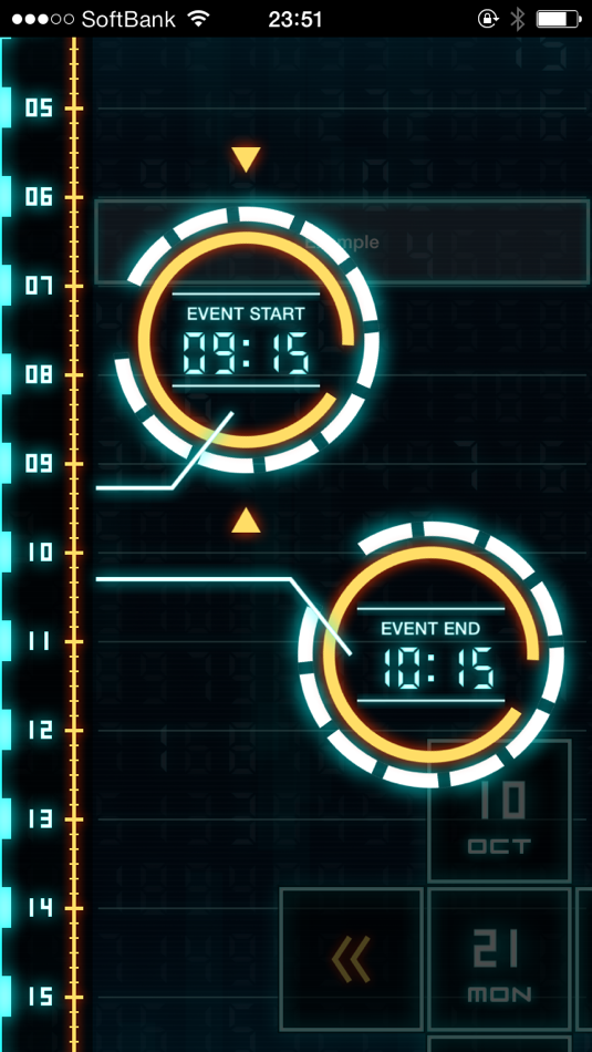 #4. Flashback - Sci-Fi Style Calendar (iOS) 由: OCTUDIO