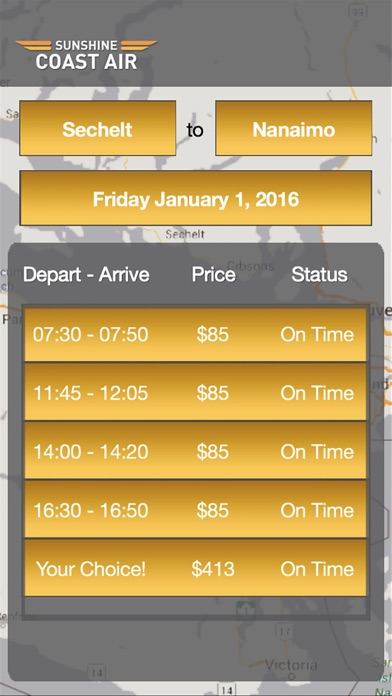 Screenshot #1 pour Sunshine Coast Air