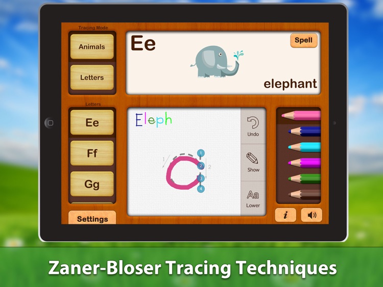 ABC Writing Zoo Animals Game HD - for iPad