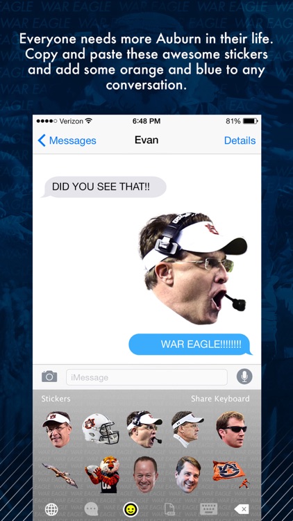 Auburn Emoji Keyboard