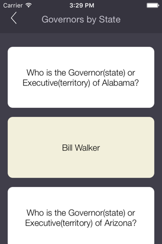 US Citizenship Test Flashcards App with Live Feeds of All Governors, Senators by States & State Capitals. Now with Progress Tracking Spaced Repetition Score! screenshot 4