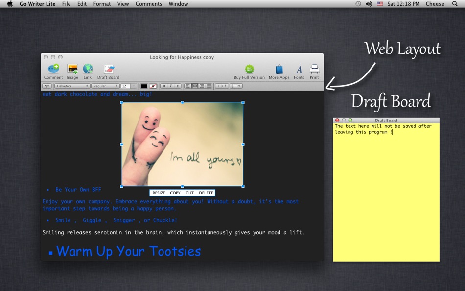 #2. Go Writer Lite (macOS) 由: Hong Chen