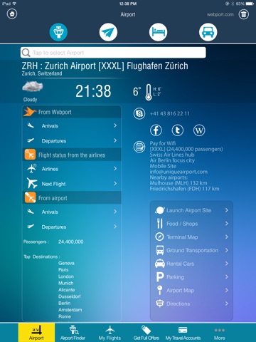 Zurich Airport + Flight Tracker HD screenshot 2