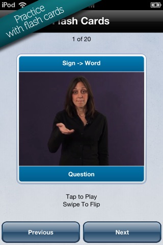 Learn American Sign Language - ASL Video Flashcards screenshot 3