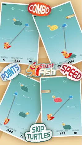 Game screenshot SStunt Рыба - Сделайте ваш золотая рыбка прыгать через столько черепах, как вы можете получить больше очков apk