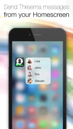 Quick Actions for Threema - A shortcut to Threema right from your Homescreen! iPhone image 1