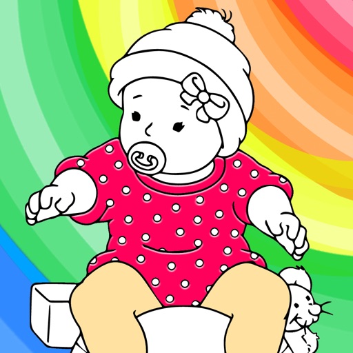Celebrity Baby Coloring Pro for Little Toddlers, Preschool and Kindergarten Kids icon