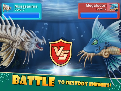 Sea Monster City - Monsters evolution & battle games для iPad
