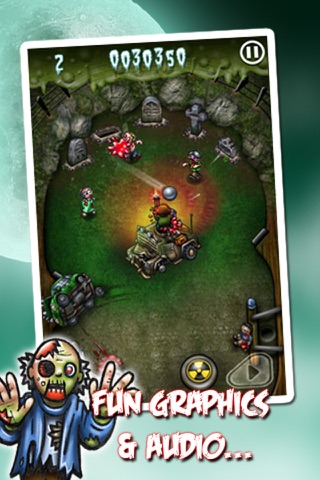 Zombie Pinball Arcade - A Scary Halloween Game For Kids Free screenshot 4