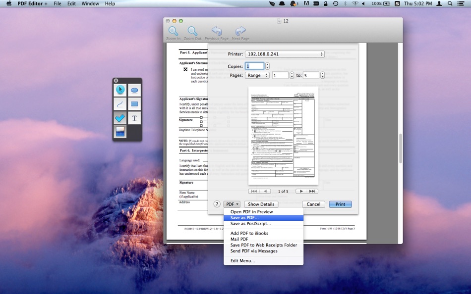 #2. PDF Editor + (macOS) 由: 鑫 金