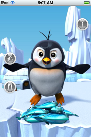 Talking Gwen the Penguin Lite screenshot 2