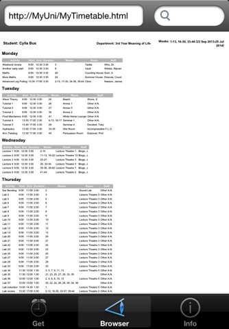 Get My Timetable screenshot 2