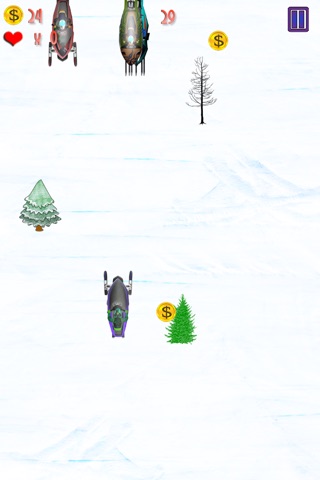 Snowmobile Cold Winter Mountain Race : The Endless Snow Run - Free Edition screenshot 4