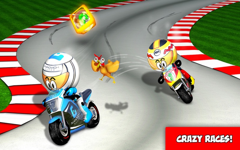 Screenshot #1 pour MiniBikers: The game of mini racing motorbikes