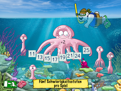 Screenshot #5 for Deutsch und Mathe 2. Klasse: Emil & Pauline in der Tiefsee - Rechnen und Lesen für die Grundschule