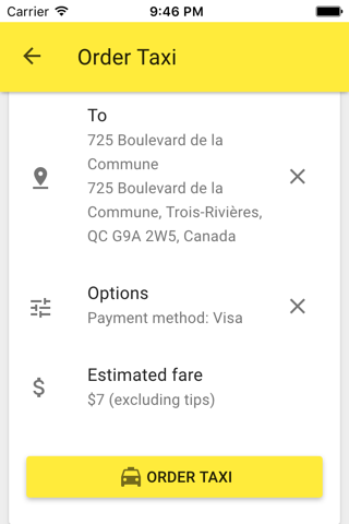 Taxi COOP Trois-Rivieres screenshot 2