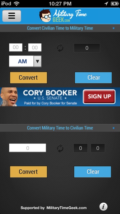 Military Time Converter + Decimal Time Converter