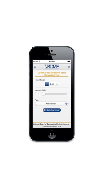 NBOME Score Converter