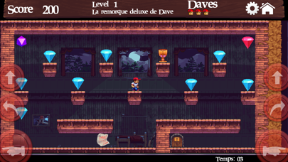 Screenshot #2 pour Dangerous Dave dans The Deserted Pirate's Hideout