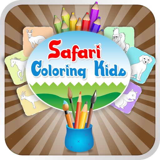 Safari Coloring Kids Icon
