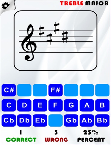 Screenshot #4 pour Note and Key Signature Trainer (Treble,Bass,Alto,Tenor)