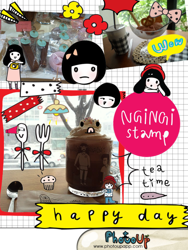 ‎NgiNgi Stamp by PhotoUp- Doodle and cute stamps for decoration photos Screenshot